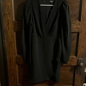 NWT Express Elegant Black Long Sleeve Dress, Size M